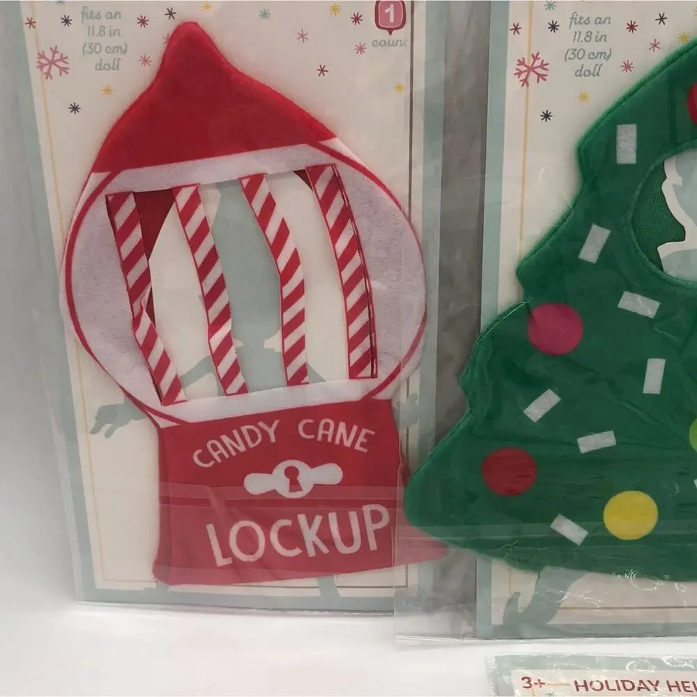 4 Target 2022 Holiday Helper Elf Costume Outfit Cupcake Tree Hot Cocoa Gumball